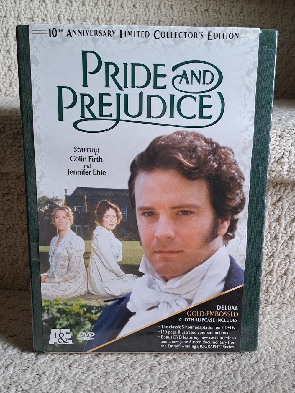 Pride And Prejudice Deluxe Gold Embossed Slipcase Dvd Set NEW!